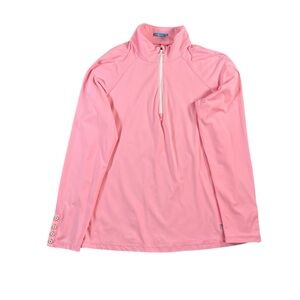 J.McLaughlin Women's Pink‎ Quarter Zip Long Sleeve Size Large